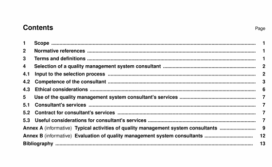 ISO 10019 pdf download - Guidelines for the selection of quality management system consultants and use of their services