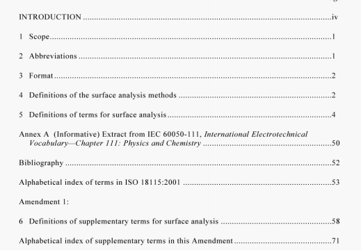 AS ISO 18115 pdf download - Surface chemical analysis- -Vocabulary