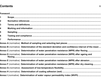 ISO 8096 pdf download - Rubber- or plastics-coated fabrics for water-resistant clothing - Specification