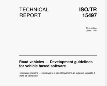 ISO TR 15497 pdf download - Road vehicles一Development guidelines for vehicle based software
