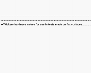 ISO 6507-4 pdf download - Metallic materials - Vickers hardness test - - Part 4: Tables of hardness values
