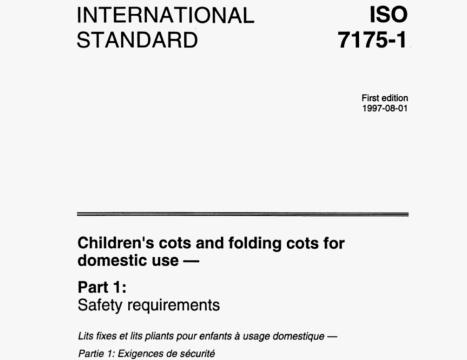 ISO 7175-1 pdf download - Children's cots and folding cots for domestic use 一 Part 1: Safety requirements