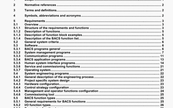 ISO 16484-3 pdf download - Building automation and control systems(BACS)一 Part 3:Functions