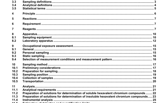 ISO 16740 pdf download - ISO 16740 pdf Workplace air - Determination ofhexavalent chromium in airborneparticulate matter - Method by ion chromatography and spectrophotometric measurement using diphenyl carbazide