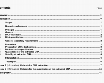 ISO 21571 pdf download - ISO 21571 pdf Foodstuffs —Methods of analysis forthe detection of genetically modified organisms and derived products —Nucleic acid extraction