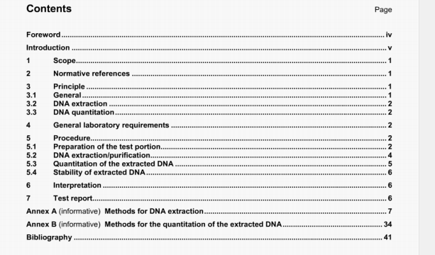 ISO 21571 pdf download - ISO 21571 pdf Foodstuffs —Methods of analysis forthe detection of genetically modified organisms and derived products —Nucleic acid extraction