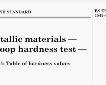 BS EN ISO 4545-4 pdf download - Metallic materials ——Knoop hardness test—— Part 4: Table of hardness values