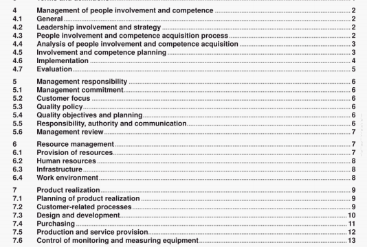 ISO 10018 pdf download - Quality management -Guidelines on people involvement and competence