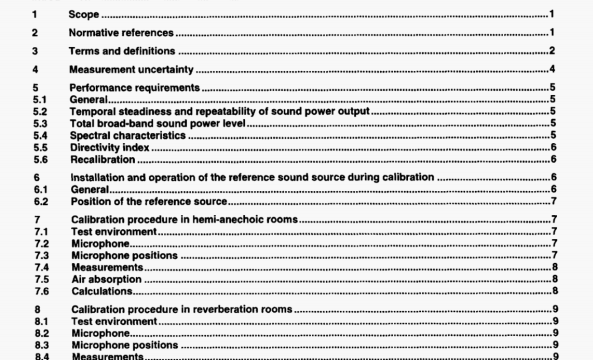 ISO 6926 pdf download - Acoustics-Requirements for the performance and calibration of reference sound sources used for the determination of sound power levels
